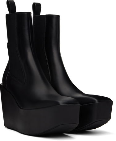 Oblečenie Rick Owens Rick Owens Hollywood Sliver Platform Beatle Boots Čierna | RP01E7851 LOO, 3