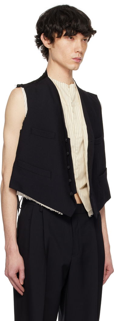 Vesta Maison Margiela Maison Margiela Raw Edge Waistcoat Čierna | S50FB0110 S53915, 1
