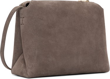 Taška cez rameno Khaite Suede Lina Crossbody Bag Šedá | H4010-849, 2