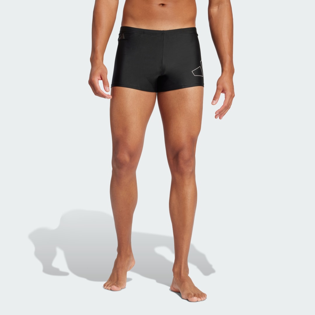 Plavky adidas Performance Big Bars Swim Boxers Čierna | JE8566, 0