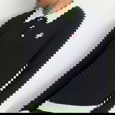 Polo tričko Casablanca Casablanca Boucle Polo, Size Large Čierna | MPF25-KW-1000-01, 5