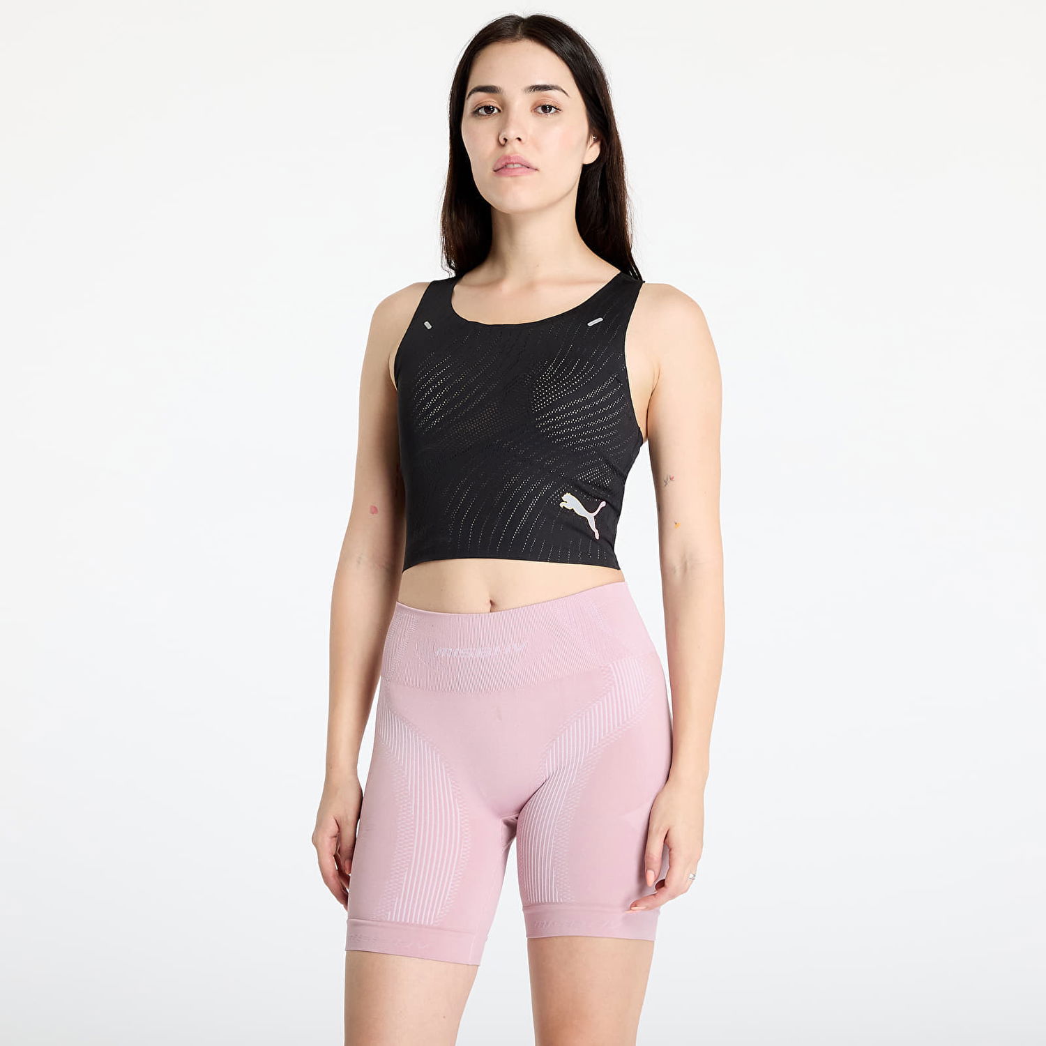Tričko Puma Top Run Ultraspun Crop Top W Black Čierna | 52506090, 0