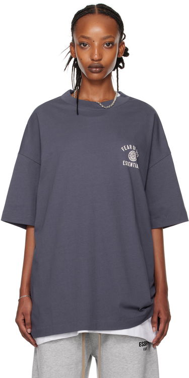 Tričko Fear of God Essentials Jersey Crewneck T-Shirt Modrá | 125HO244194F, 0