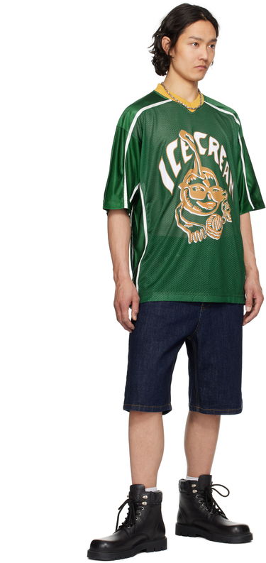 Dres BBC IceCream ICECREAM Cherry Appliqué Football Jersey Zelené | IC25150, 3