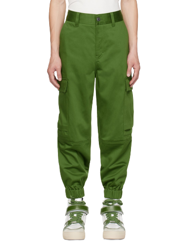 Cargo nohavice AMI Cuffs Cargo Pants Zelené | HTR210.CO0009