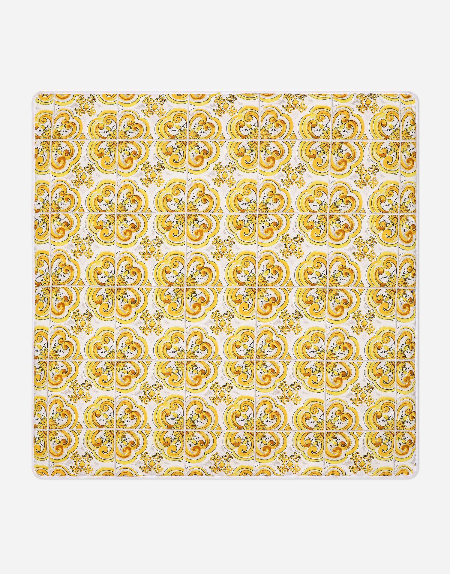 Home decor Dolce & Gabbana Jersey Blanket With Yellow Print Biela | LNJAD7II7DZH03TN, 1