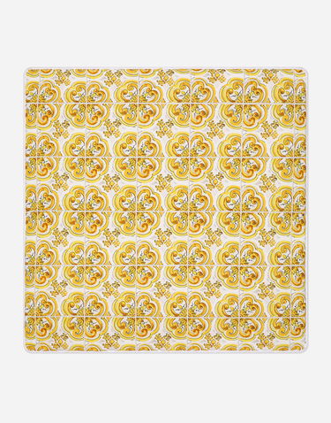 Home decor Dolce & Gabbana Jersey Blanket With Yellow Print Biela | LNJAD7II7DZH03TN, 1