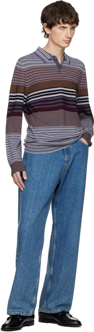 Polo tričko Paul Smith Paul Smith Merino Wool Stripe Long-Sleeve Polo Rôznofarebný | M2R-473Z-T22439-59, 3