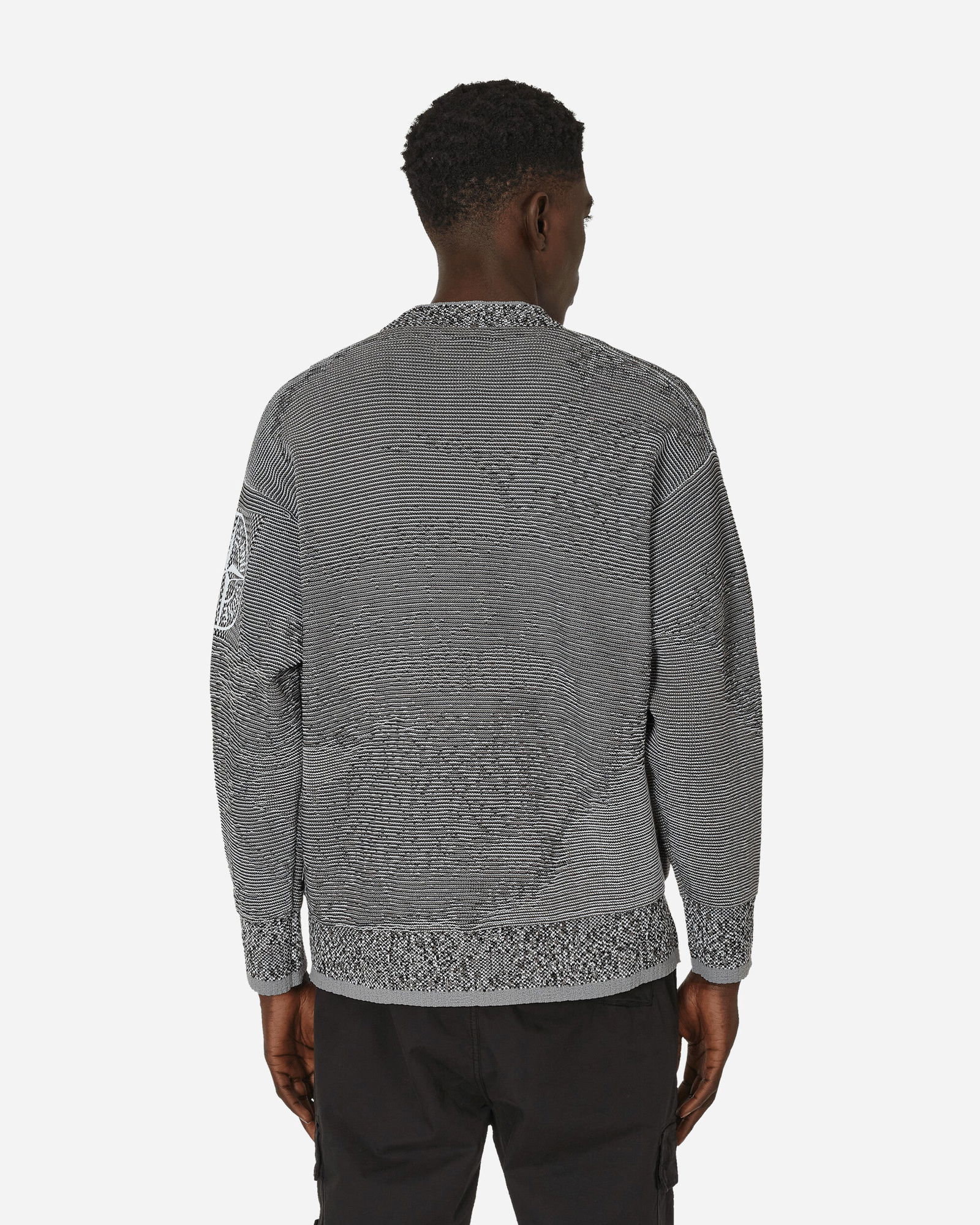 Cotton Nylon Mock Neck Sweater