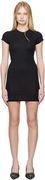 Alexander Wang Crystal-Embellished Short-Sleeve Minidress