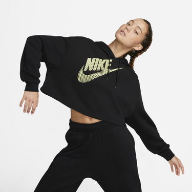 Mikina Nike Sportswear Cropped Fleece Dance Hoodie Čierna | DZ4604-010, 0