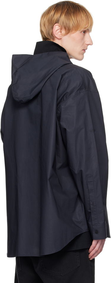 Košeľa Balenciaga Balenciaga Hooded Shirt Navy | 814125TNM60, 2