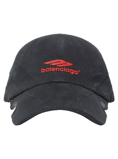 Šiltovka Balenciaga Logo-Print Cap Šedá | 719285410B2