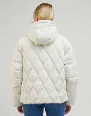 Prešívaná bunda Lee Short Puffer Béžová | 112341600:XS, 1