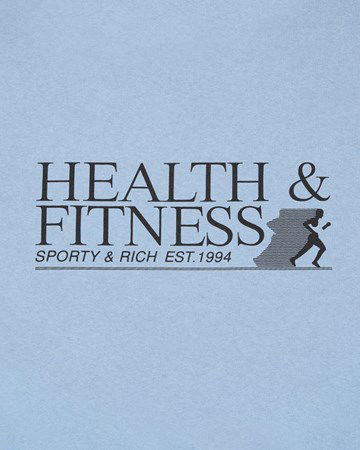 Sveter Sporty & Rich Health & Fitness Crewneck Modrá | CR834SK, 1
