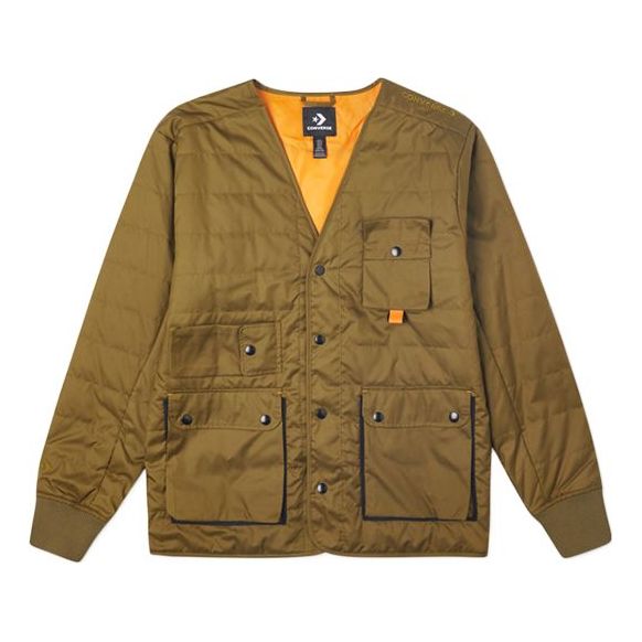 Vesta Converse Converse Retro Multiple Pockets Jacket Zelené | 10019990-A02, 0