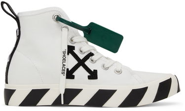 Tenisky a topánky Off-White Mid Vulcanized "White & Black" Biela | OMIA119C99FAB0010110, 0