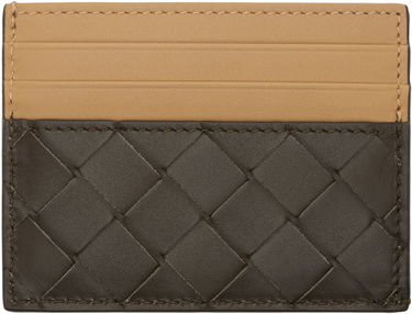 Peňaženka Bottega Veneta Beige & Brown Intrecciato Leather Card Holder Hnedá | 749449 VCPQ5 3392, 0