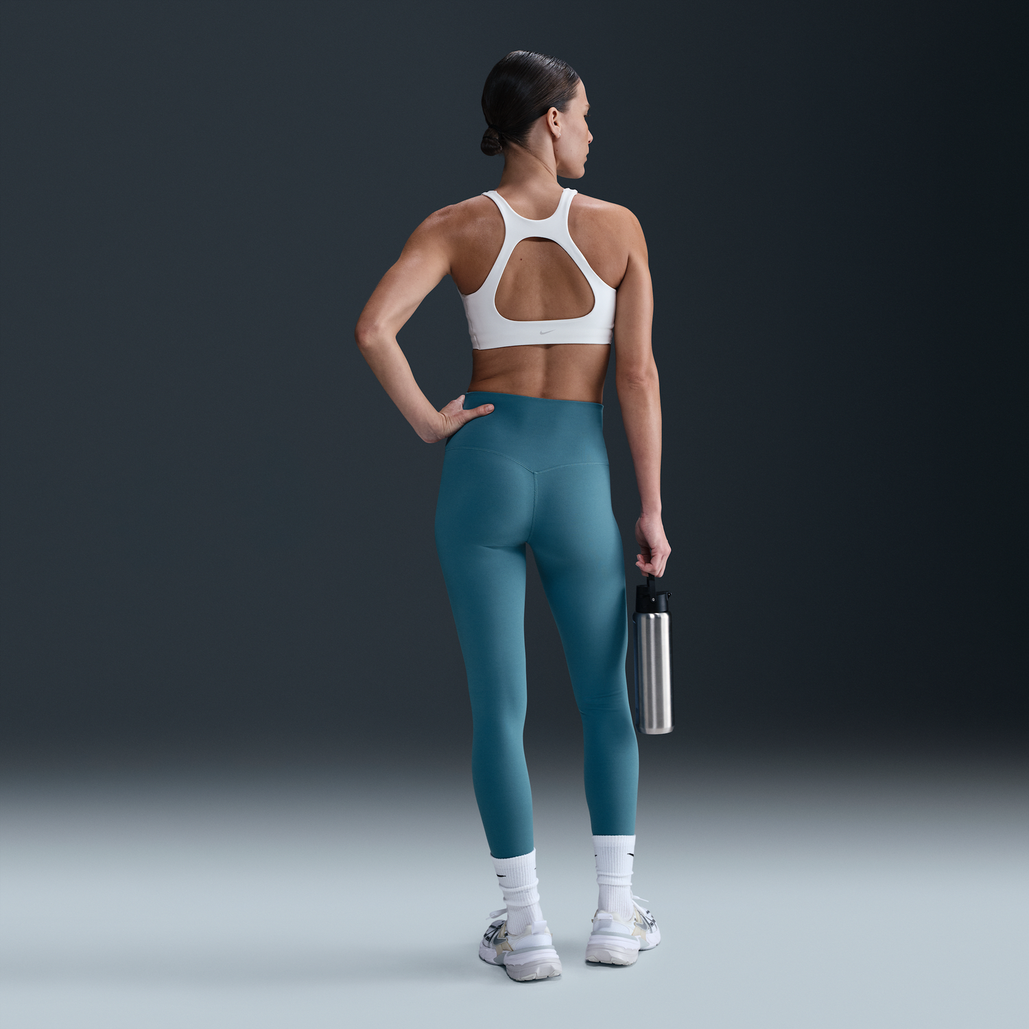 Legíny Nike Zenvy High-Waisted Gentle Support Plus Size Leggings Tyrkysová | DQ6013-006, 1