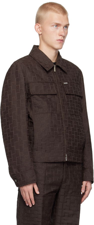 Bunda FERRAGAMO Ferragamo Monogram Jacket Hnedá | 777816, 1