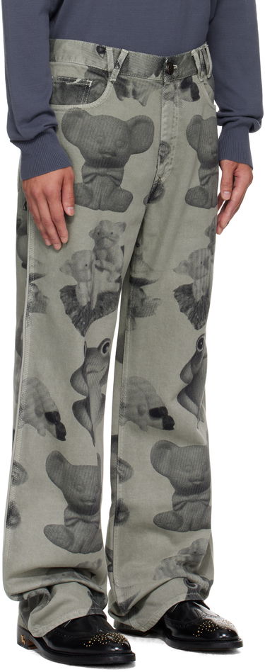 Džínsy Vivienne Westwood Vivienne Westwood Figurine Raymond Printed Jeans Zelené | 2802003D-W014K-, 1