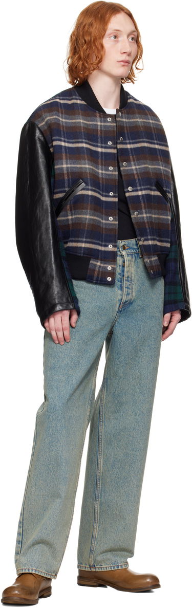 Džínsy Marine Serre Marine Serre Moon Laser Baggy Jeans Modrá | MPA070A CDEN0003, 3
