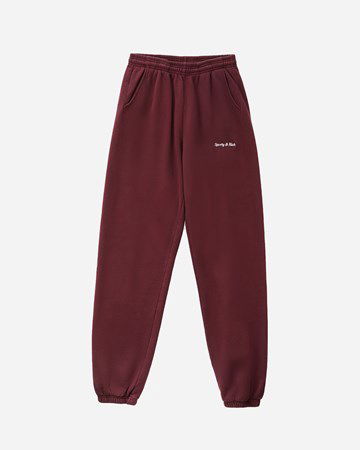 Tepláky Sporty & Rich Classic Logo Sweatpants Vínová | SW291ME, 0