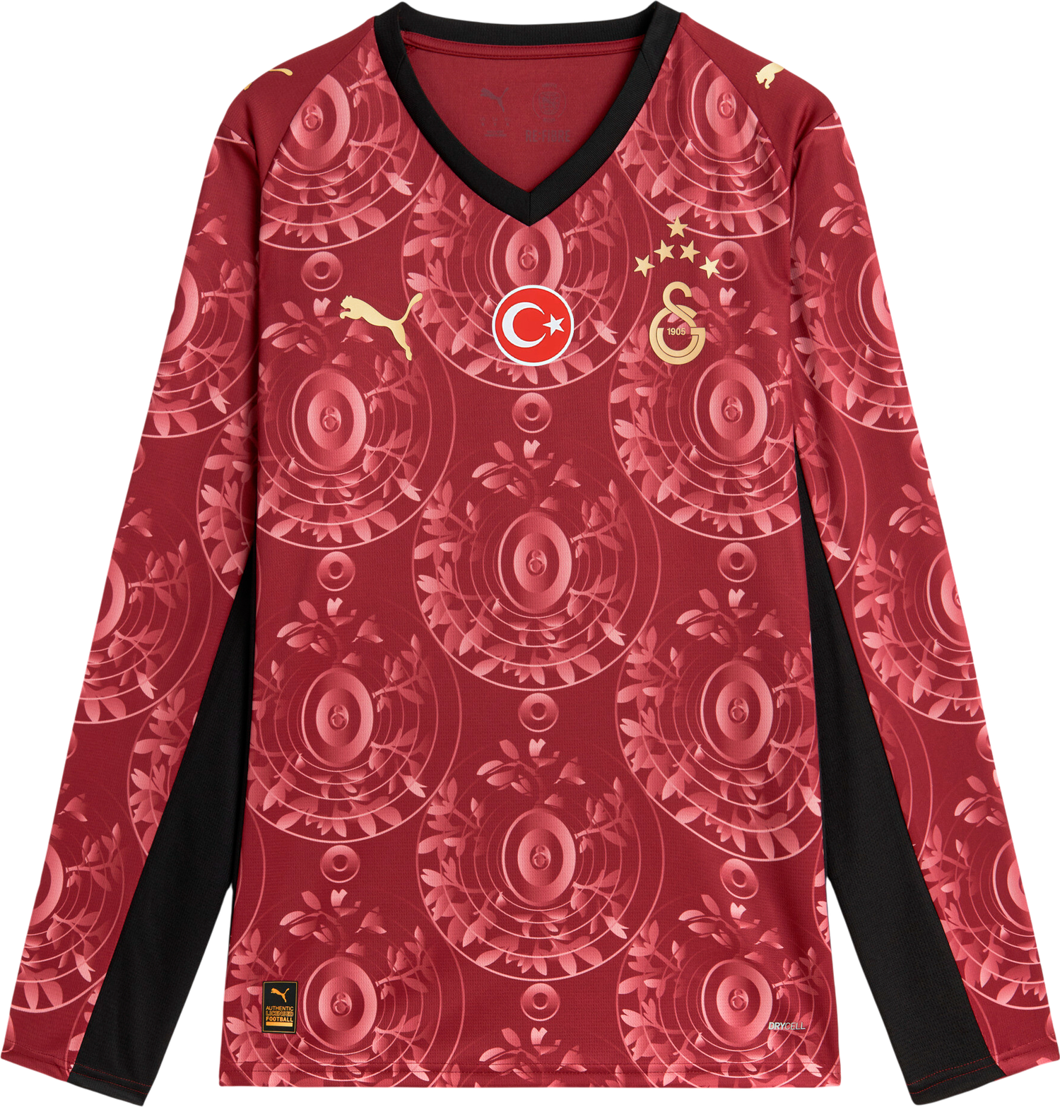 Dres Puma Galatasaray SK 3rd Replica Long Sleeve Jersey 2025/26 Vínová | 788432-03, 0