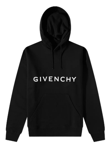 Mikina Givenchy Logo Hoody Čierna | BMJ0HC3YAC-001