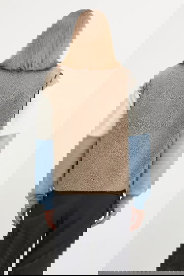 Vesta Napapijri Yupik V Full-Zip Fleece Vest Béžová | NP0A4HZKMCD1, 2