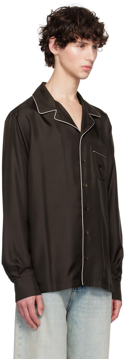 Košeľa Dolce & Gabbana Dolce&Gabbana DG Embroidery Silk Shirt Čierna | G5IF1ZFU1S4, 1