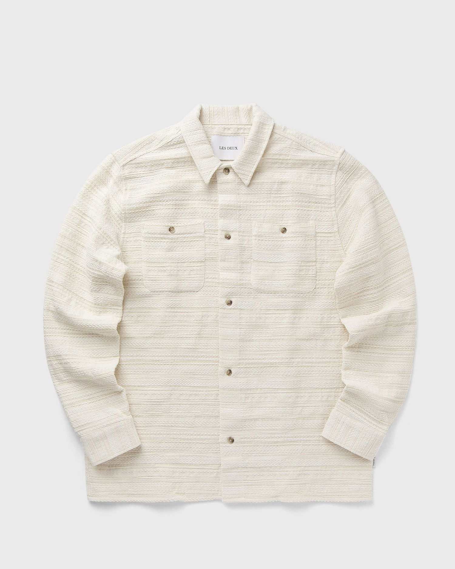 Košeľa Les Deux Jonas Stripe Overshirt Biela | 1000121-215, 0