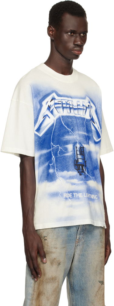 Tričko Represent Clo Represent 'Metallica Ride the Lightning' Graphic Print T-Shirt Biela | MLM4382, 1