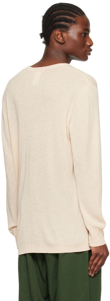 Tričko LEMAIRE Dropped Shoulder Long Sleeve T-Shirt Béžová | TO1113 LJ1005, 2