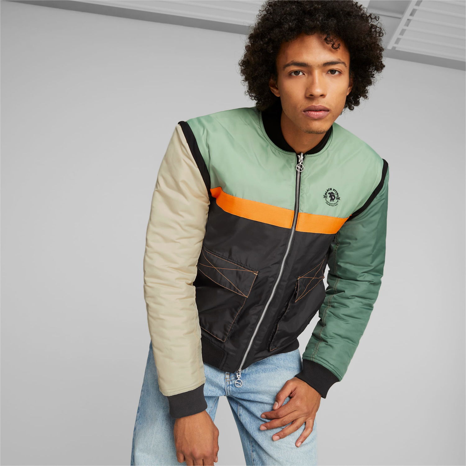 Bomber bunda Puma x BLACK FIVES Basketball Bomber Jacket Rôznofarebný | 537800_01, 1