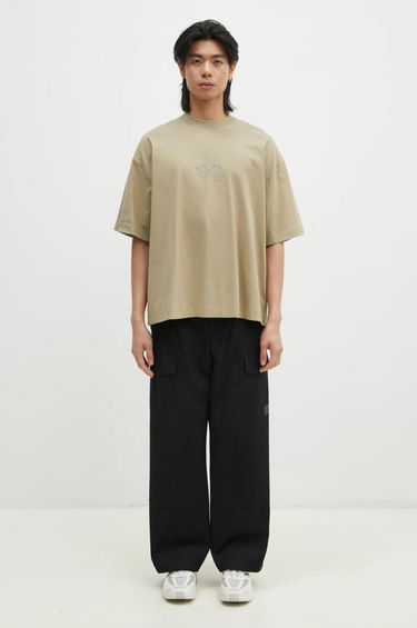 Tričko VETEMENTS Oval Logo Cropped Boxy T-Shirt Béžová | UA66TR600T, 4