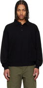 Wool Jersey Long Sleeve Polo