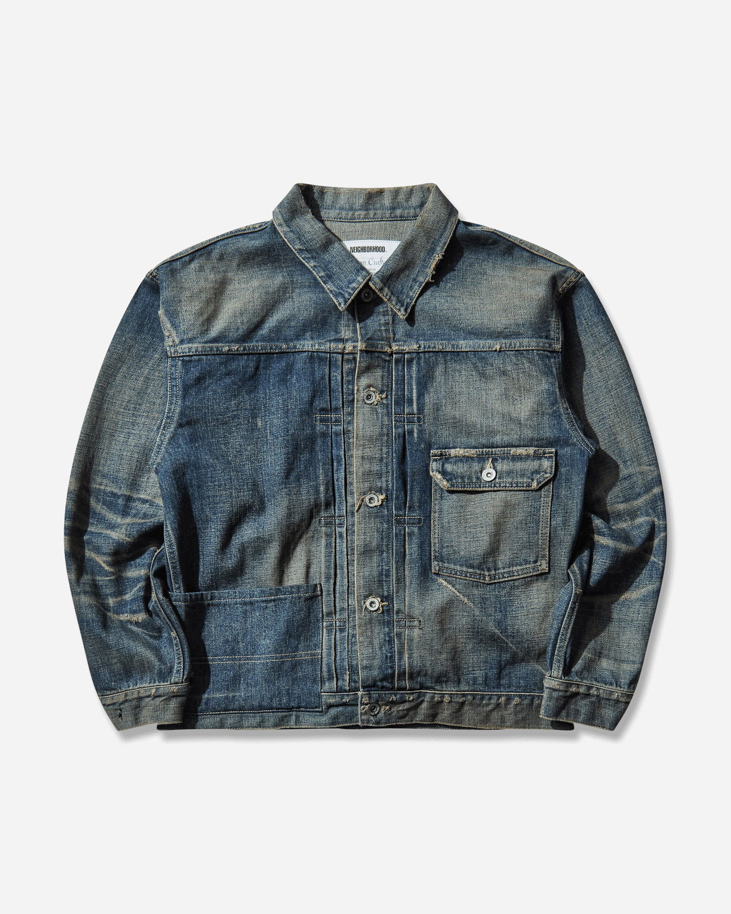 Bunda Neighborhood Savage Denim Type-1 Jacket Modrá | 252XBNH-JKM02 INDIGO, 1