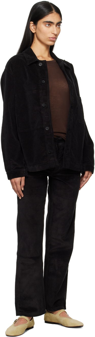 Nohavice Baserange Tajo Corduroy Trousers Čierna | TRTA-CO-WI24, 3