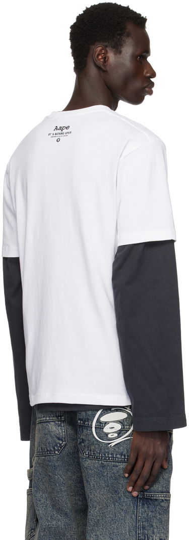 Tričko AAPE by A Bathing Ape AAPE By A Bathing Ape 'Union' T-Shirt Biela | AAPTEM1561XXNWHX, 2