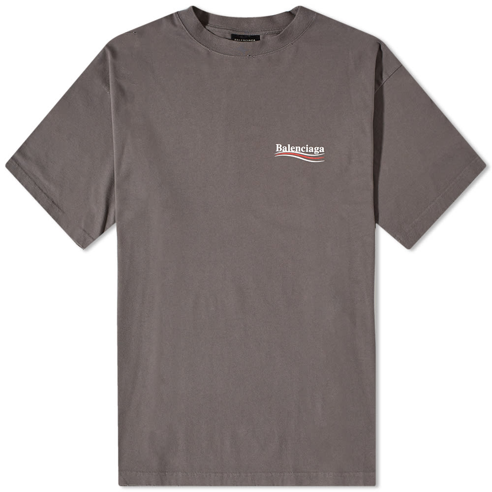 Tričko Balenciaga Large Fit Tee "Smoke Grey" Šedá | 641675-TNVG5-1227, 0
