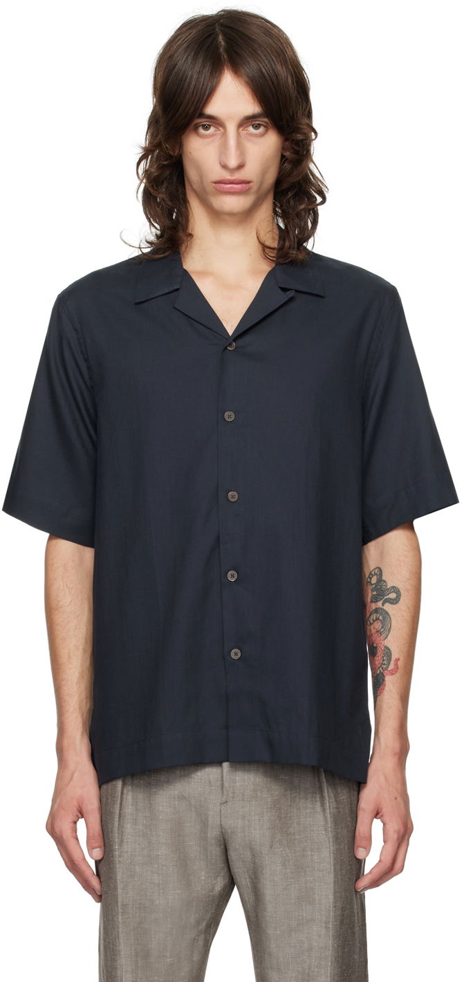 Košeľa Paul Smith Paul Smith Short Sleeve Button-Down Shirt Navy | M1R-905U-N02417-49, 0