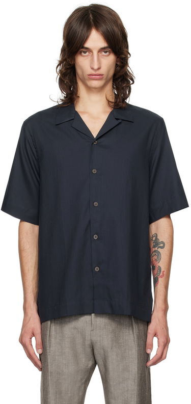 Košeľa Paul Smith Paul Smith Short Sleeve Button-Down Shirt Navy | M1R-905U-N02417-49, 0