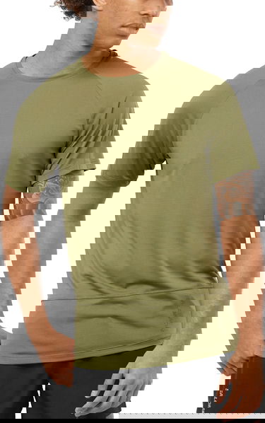 Tričko Salomon Cross Run Tee Zelené | lc2138700, 0