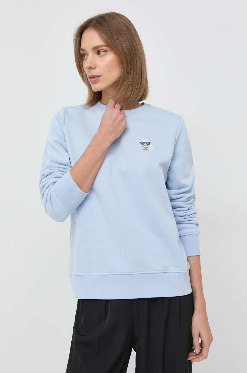 Mikina KARL LAGERFELD Sweatshirt Modrá | 216W1831, 0