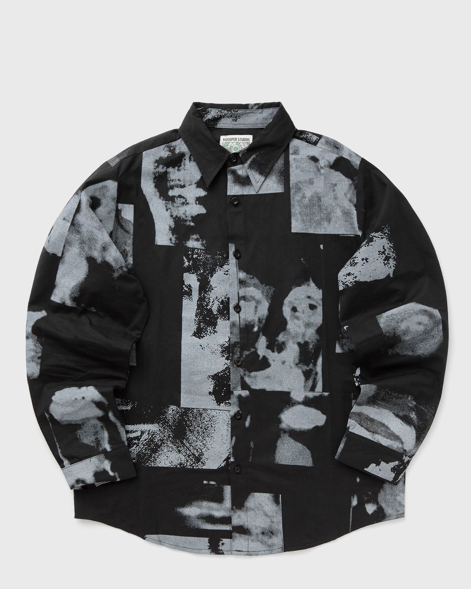 Košeľa KidSuper KidSuper Studios Collage Faces Button Up Shirt, Size M Čierna | AW24-LTP-12, 0