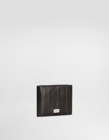 Peňaženka Dolce & Gabbana Dolce & Gabbana Eel Skin Bifold Wallet Čierna | BP1321A8M2480999, 1