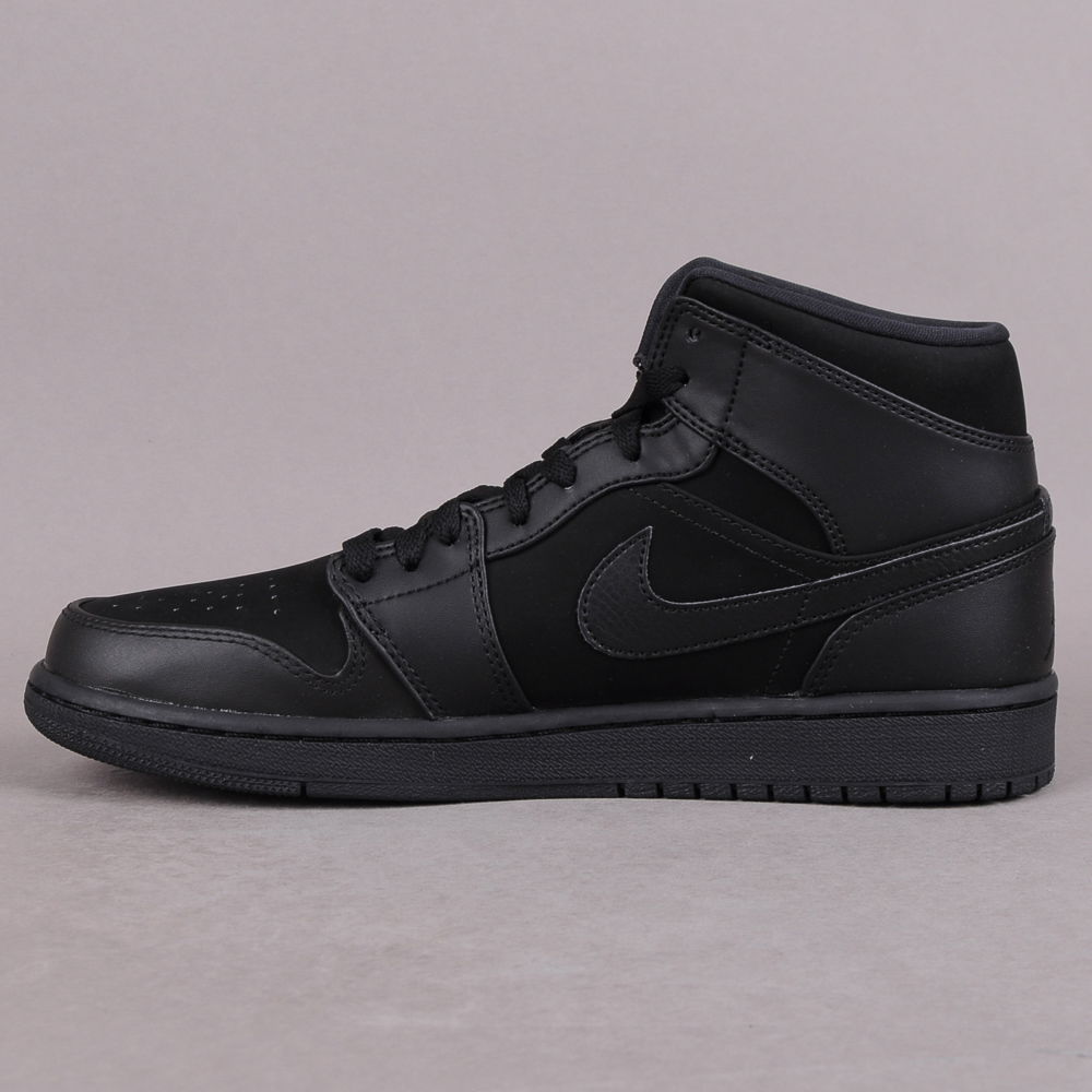 Tenisky a topánky Jordan Air Jordan 1 Mid ''Triple Black'' Čierna | 554724-011, 0