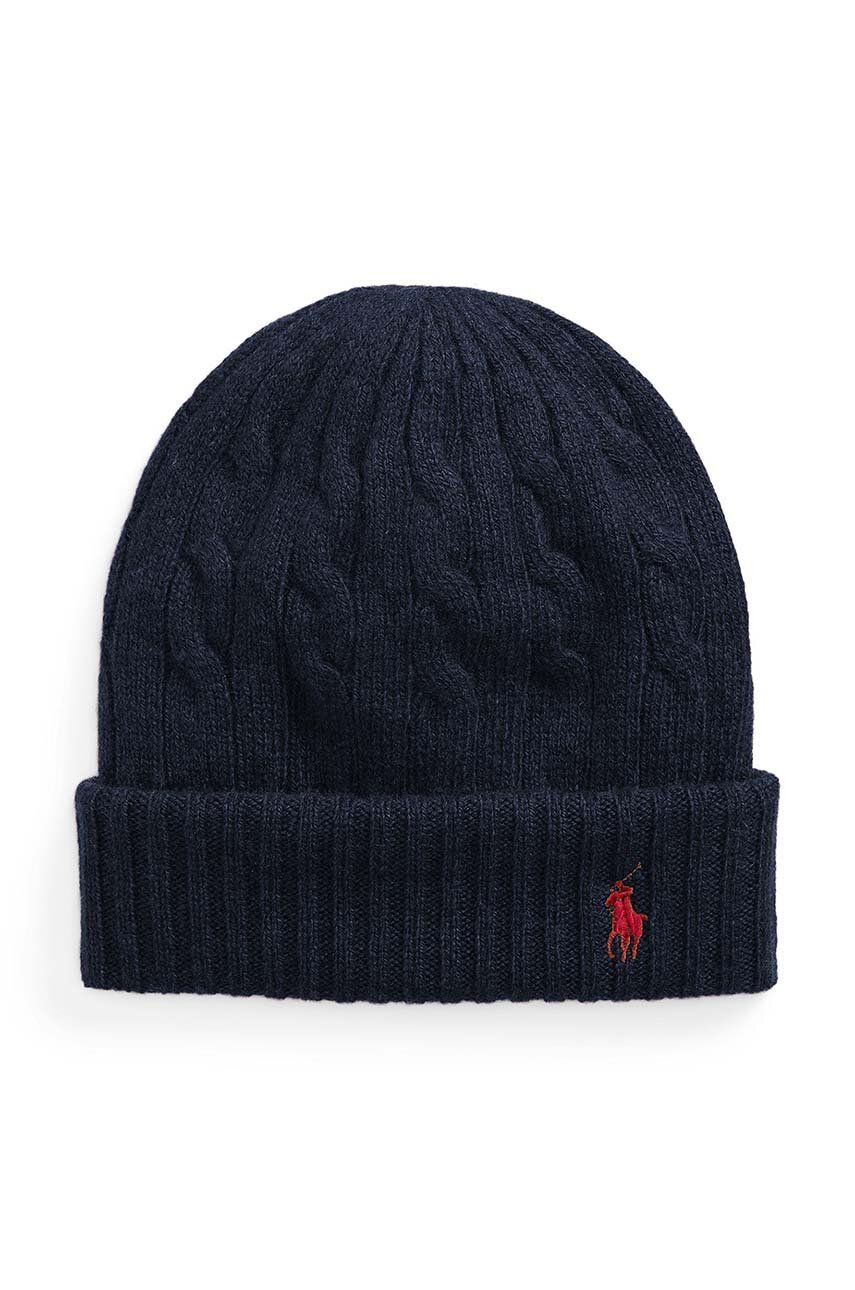 Kulicha Polo by Ralph Lauren Cable-Knit Beanie Modrá | 455956315, 0