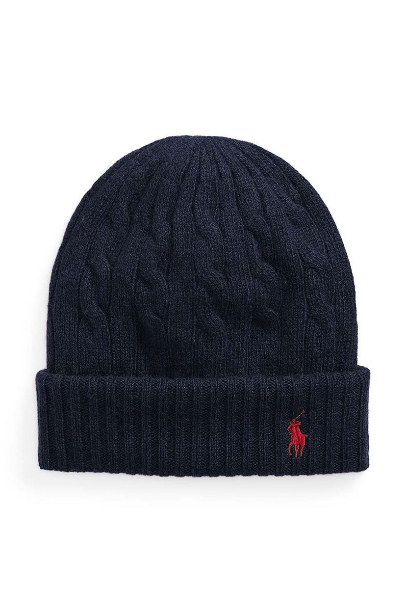 Kulicha Polo by Ralph Lauren Cable-Knit Beanie Modrá | 455956315